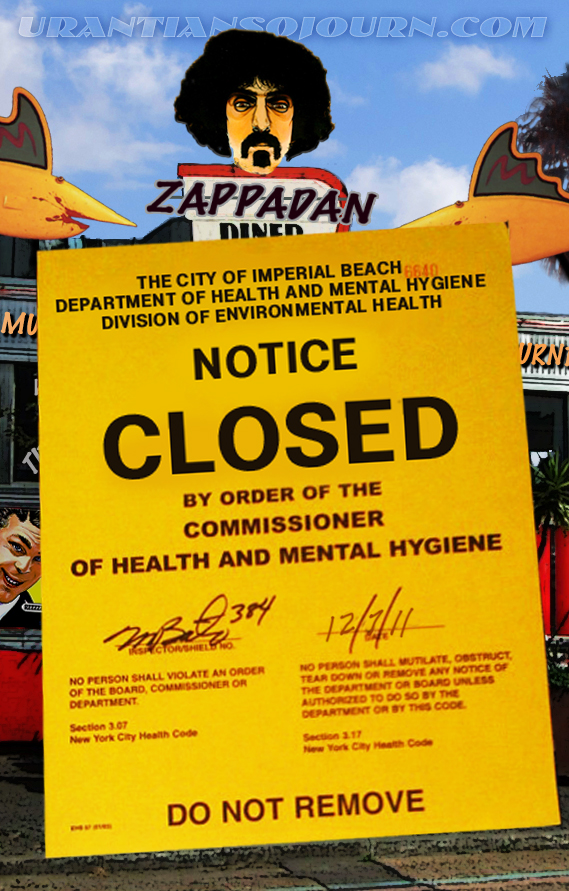 ZAPPADAN DINER Notice
