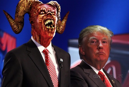 Sources inside the White House report that a well-dressed man-like creature with large horns, who some conclude is actually Satan, has met with president Trump on a near-monthly basis since January of 2017. Satan with president Trump