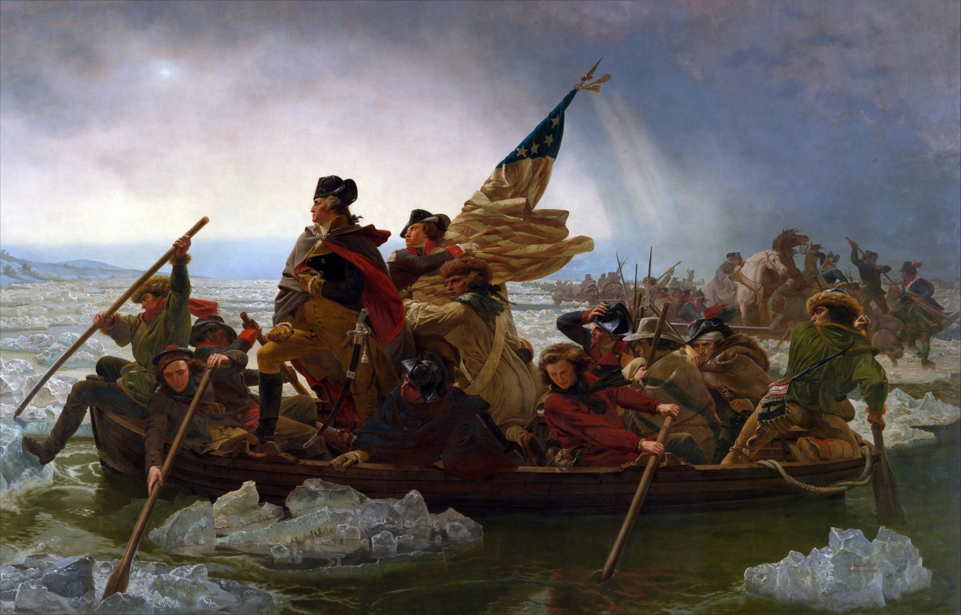 Washington Crossing The Delaware No swamps anywhere. Washington Crossing The Delaware
